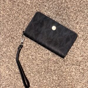 Michael Kors Black Wristlet Wallet
